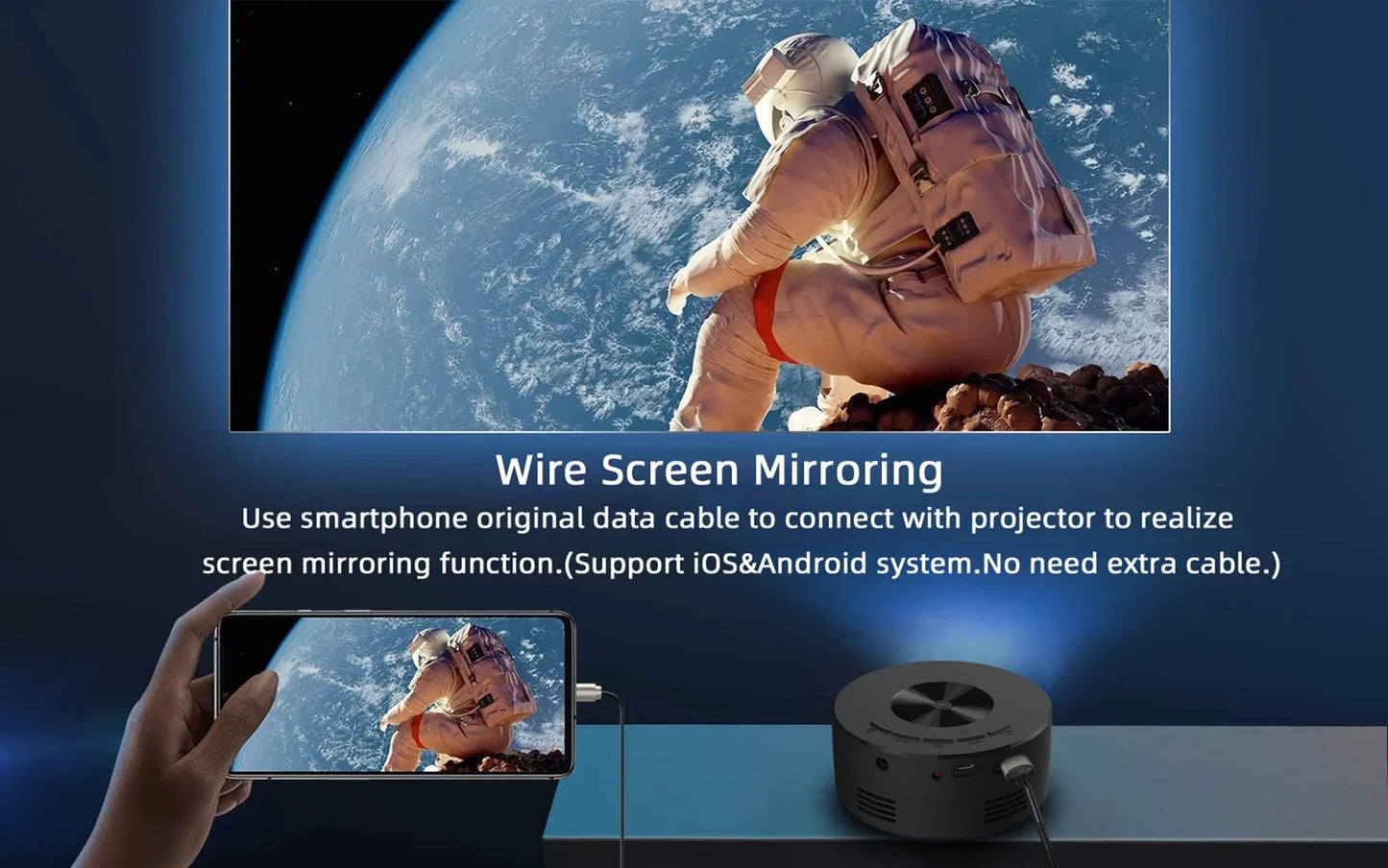 Mini Portable Projector for Home