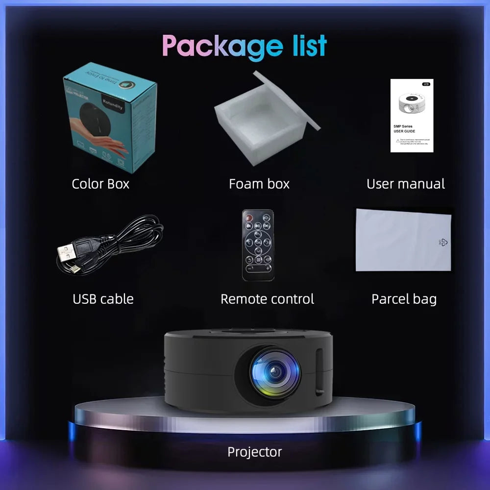 Mini Portable Projector for Home