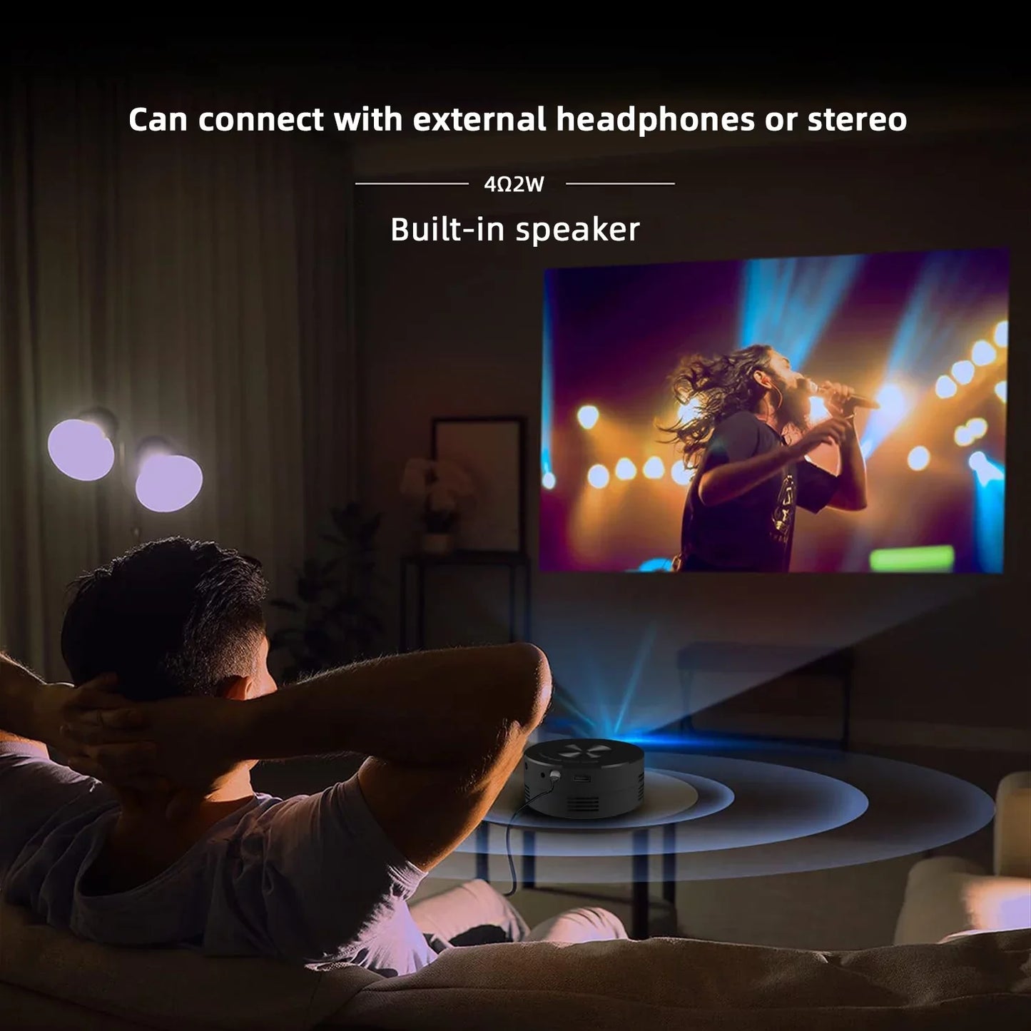 Mini Portable Projector for Home